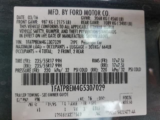 2016 FORD MUSTANG 1FATP8EM4G5307029