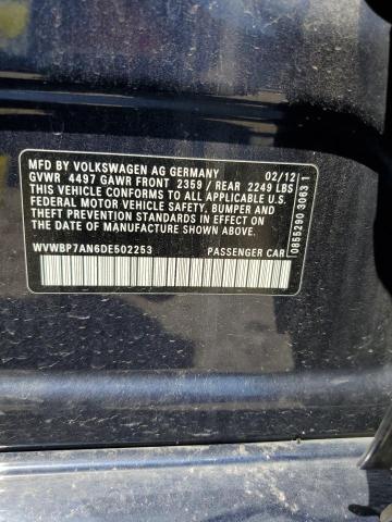 2013 VOLKSWAGEN CC SPORT - WVWBP7AN6DE502253