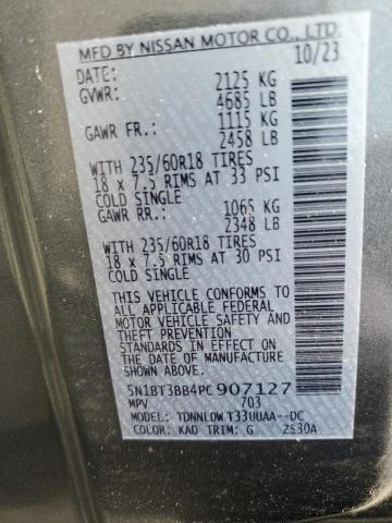 2023 NISSAN ROGUE SV 5N1BT3BB4PC907127
