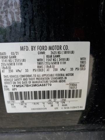 2021 FORD EXPLORER 1FMSK7BH3MGA68770