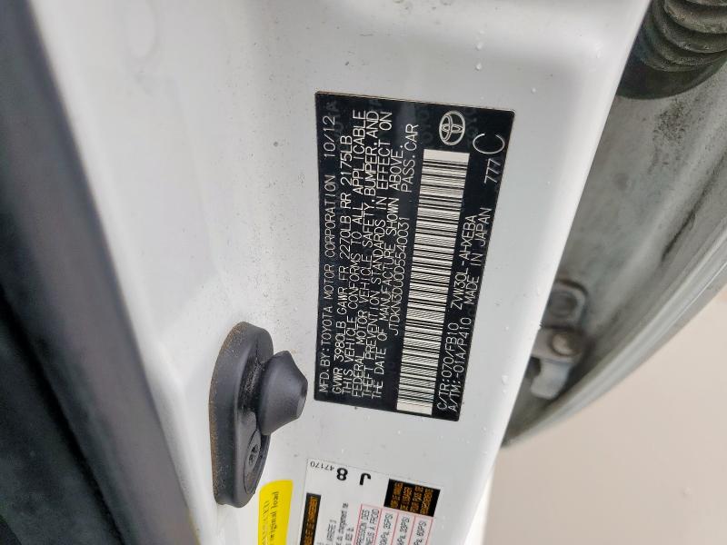 2013 TOYOTA PRIUS - JTDKN3DU0D5540031