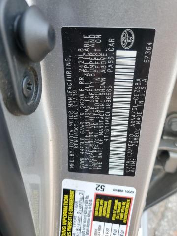 2020 TOYOTA CAMRY SE - 4T1G11AK0LU896665