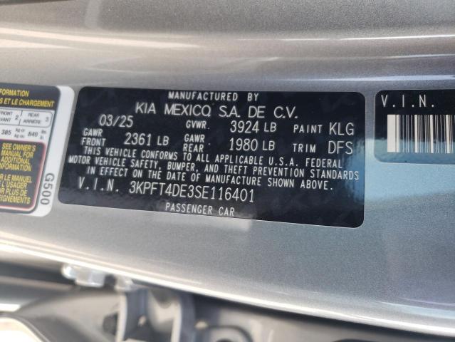 2025 KIA K4 LX 3KPFT4DE3SE116401