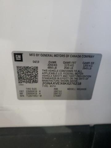 2019 CHEVROLET EQUINOX LT 2GNAXVEX6K6276218