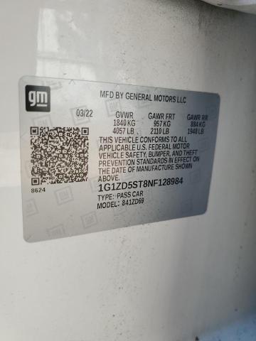 2022 CHEVROLET MALIBU LT - 1G1ZD5ST8NF128984