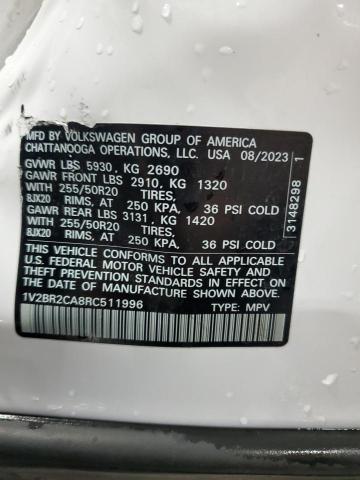 2024 VOLKSWAGEN ATLAS SEL 1V2BR2CA8RC511996