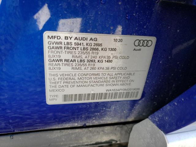 2021 AUDI Q5 E PREMI - WA1E2AFY3M2019035