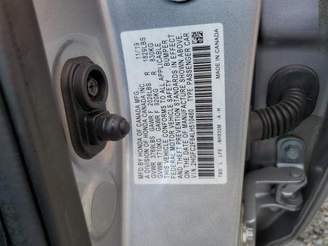 2020 HONDA CIVIC LX 2HGFC2F64LH510460