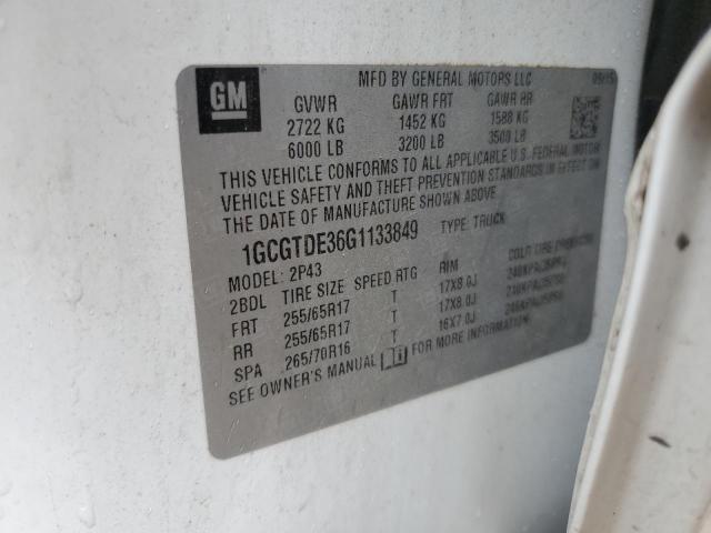 2016 CHEVROLET COLORADO Z - 1GCGTDE36G1133849