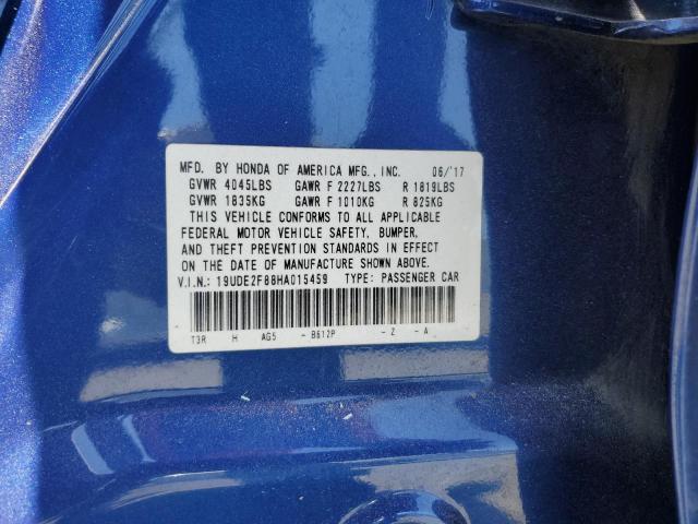 2017 ACURA ILX PREMIU 19UDE2F88HA015459