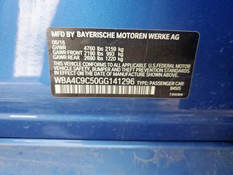 2016 BMW 428 XI GRA - WBA4C9C50GG141296