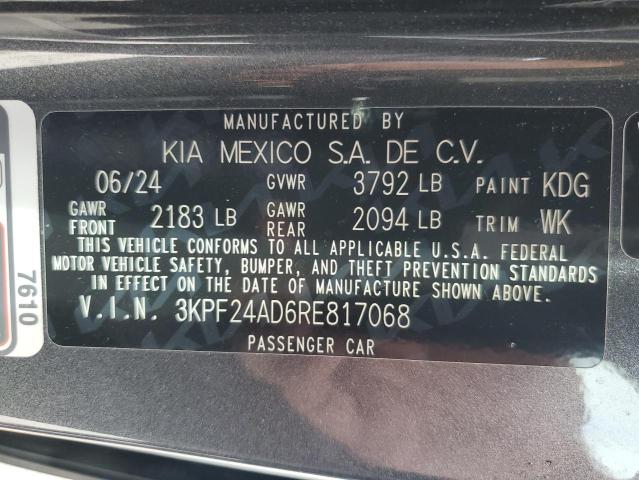2024 KIA FORTE LX 3KPF24AD6RE817068