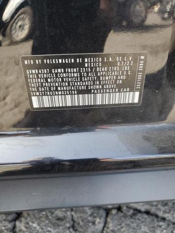 2022 VOLKSWAGEN JETTA GLI 3VW2T7BU2NM025198