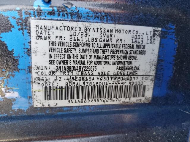 2024 NISSAN SENTRA SR 3N1AB8DV4RY229676