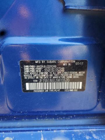 2018 SUBARU WRX JF1VA1A60J9810520