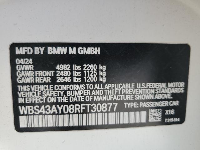 2024 BMW M3 COMPETI WBS43AY08RFT30877