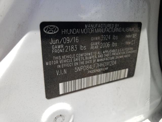 2017 HYUNDAI ELANTRA SE - 5NPD84LF7HH091204
