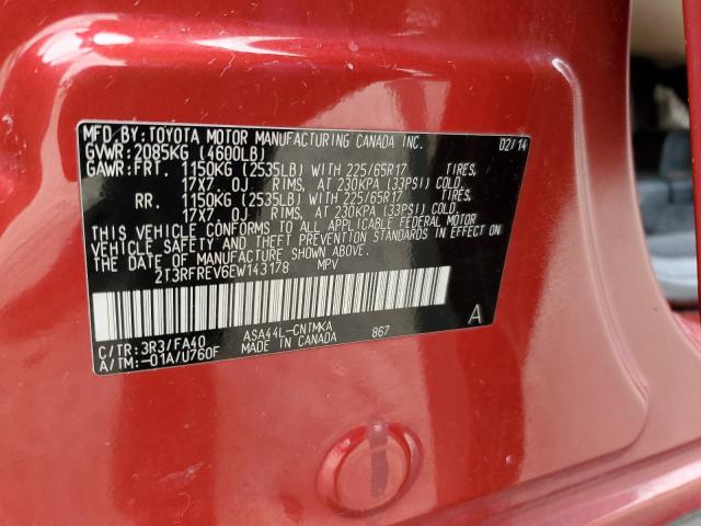 2014 TOYOTA RAV4 XLE - 2T3RFREV6EW143178