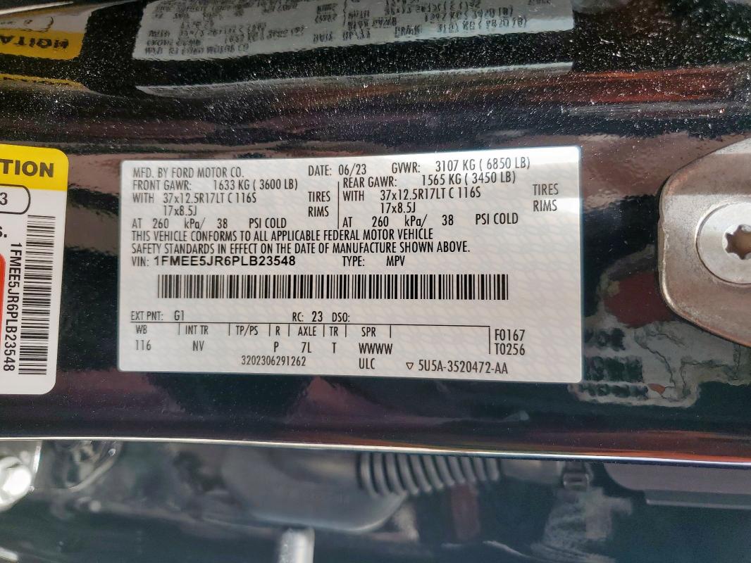 2023 FORD BRONCO RAP 1FMEE5JR6PLB23548