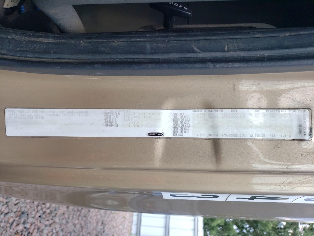 Lot #3279670917 2014 FREIGHTLINER CASCADIA 1