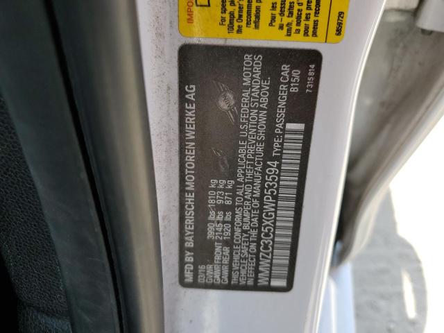 2016 MINI COOPER S C WMWZC3C5XGWP53594