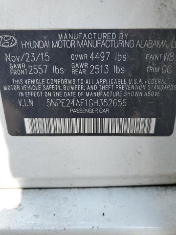 2016 HYUNDAI SONATA SE - 5NPE24AF1GH352656