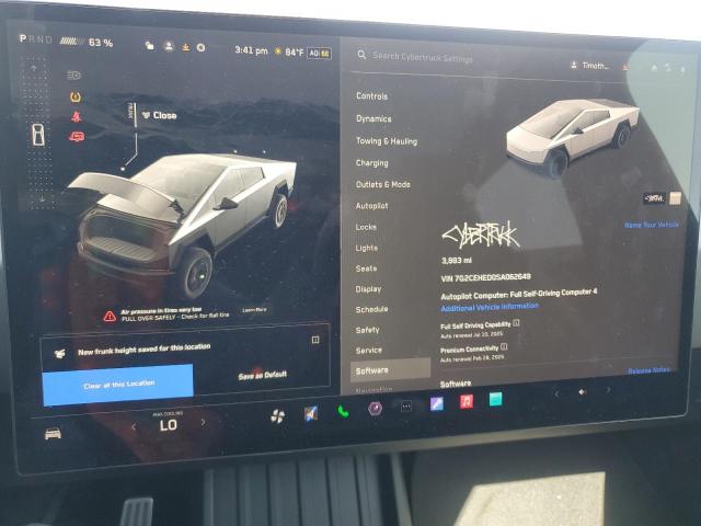 2025 TESLA CYBERTRUCK 7G2CEHED0SA062649