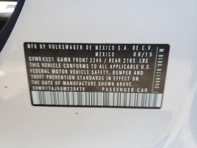 2016 VOLKSWAGEN JETTA SPORT 3VWD17AJ5GM228479