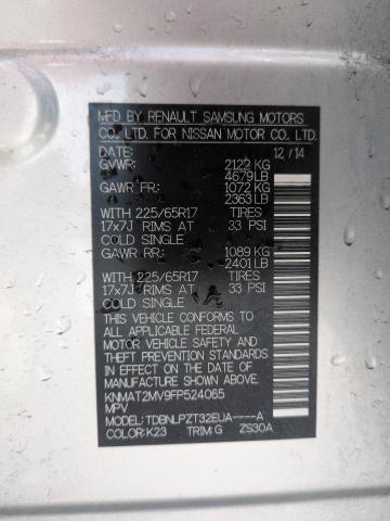 2015 NISSAN ROGUE S KNMAT2MV9FP524065