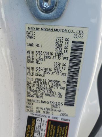 2022 NISSAN FRONTIER S 1N6ED1CL1NN659105