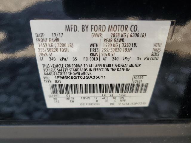 2018 FORD EXPLORER S 1FM5K8GT0JGA35611