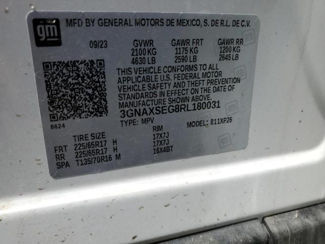 2024 CHEVROLET EQUINOX LS 3GNAXSEG8RL180031