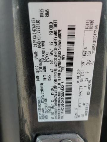2016 FORD ESCAPE SE - 1FMCU9GX7GUA52216