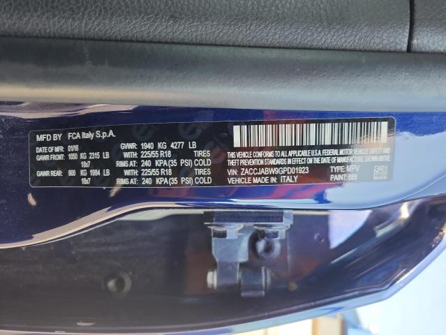 2016 JEEP RENEGADE L ZACCJABW9GPD01923