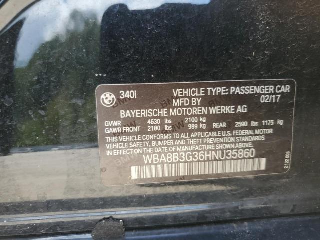 2017 BMW 340 I WBA8B3G36HNU35860