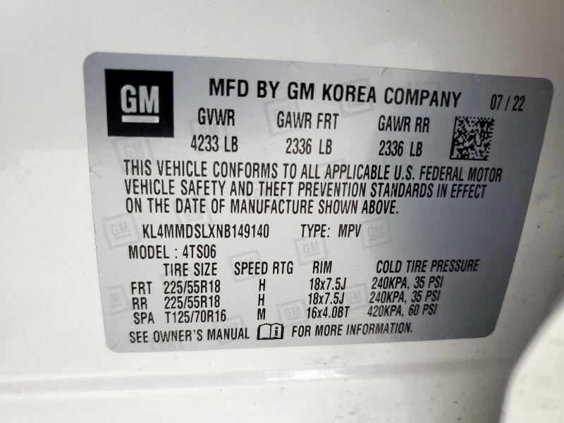 2022 BUICK ENCORE GX - KL4MMDSLXNB149140