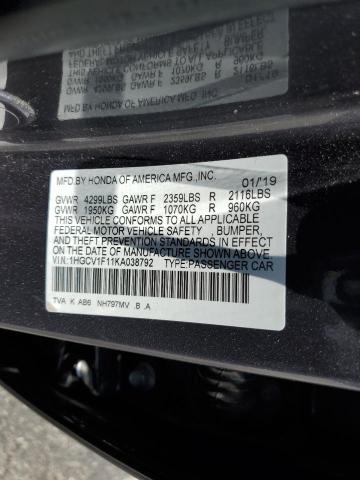 2019 HONDA ACCORD LX - 1HGCV1F11KA038792