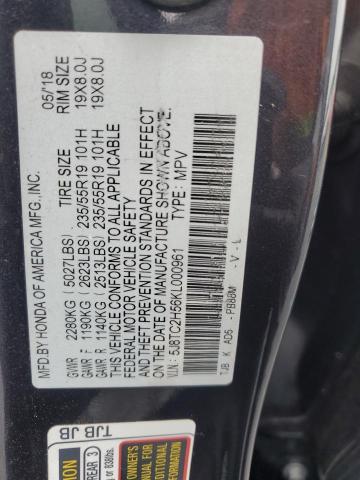 2019 ACURA RDX TECHNO 5J8TC2H56KL000961