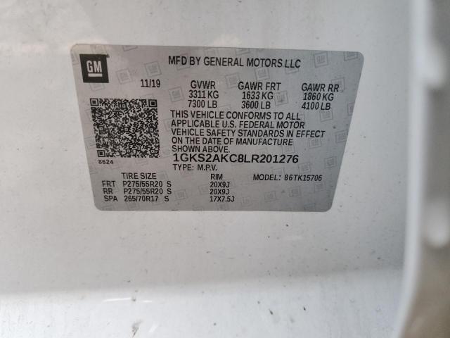 2020 GMC YUKON SLE 1GKS2AKC8LR201276
