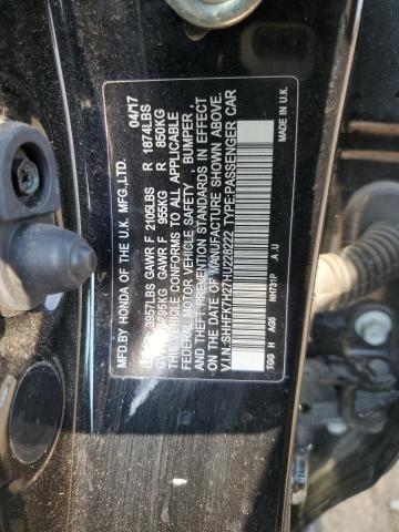 2017 HONDA CIVIC LX - SHHFK7H27HU228222