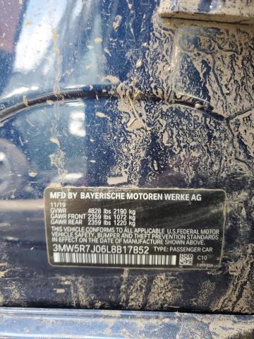 2020 BMW 330XI 3MW5R7J06L8B17852