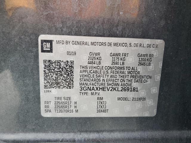 2019 CHEVROLET EQUINOX LS - 3GNAXHEV2KL269181