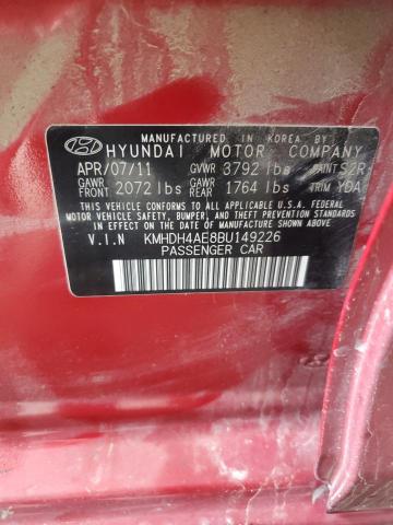 2011 HYUNDAI ELANTRA GL - KMHDH4AE8BU149226