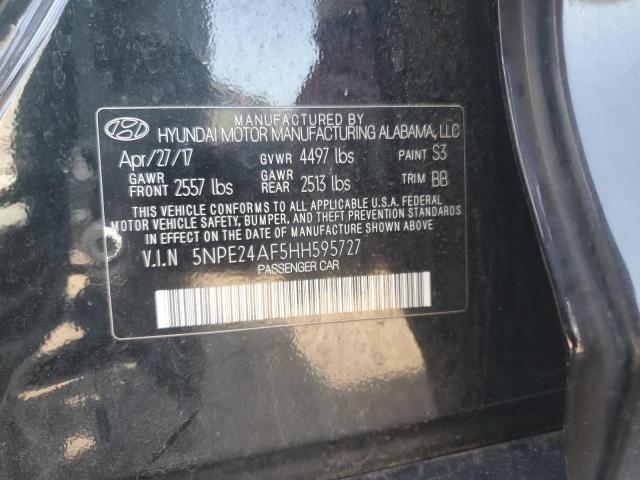 2017 HYUNDAI SONATA SE 5NPE24AF5HH595727