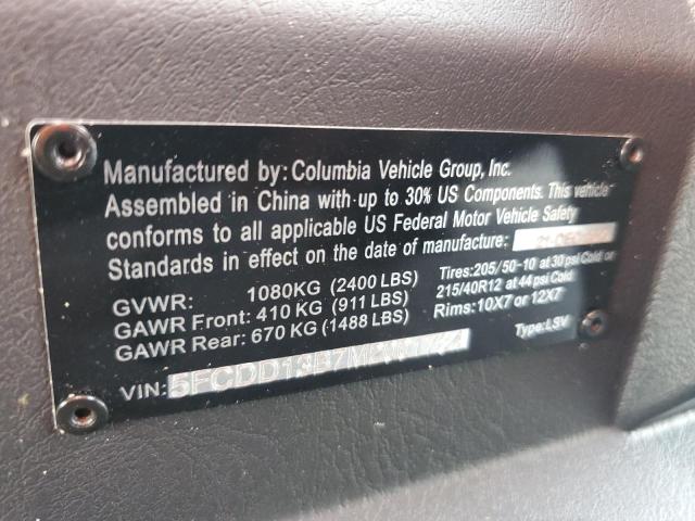 2021 TOMB GOLF CART #3206371564