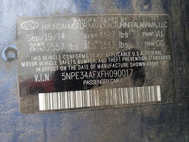 2015 HYUNDAI SONATA SPO - 5NPE34AFXFH090017