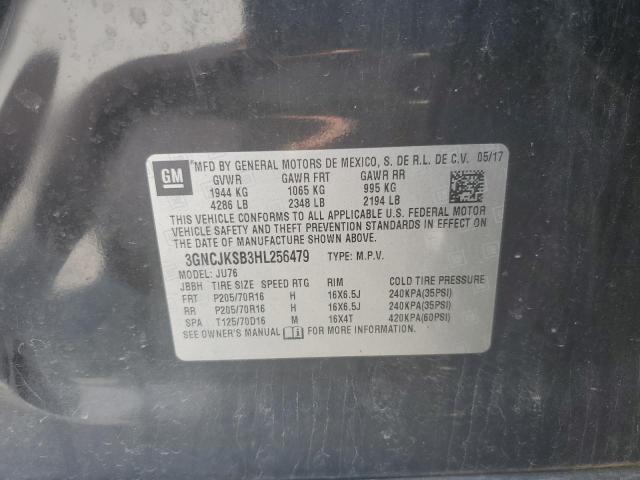 2017 CHEVROLET TRAX LS 3GNCJKSB3HL256479