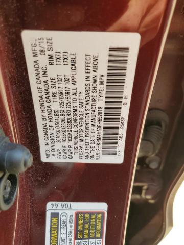 2015 HONDA CR-V EX 2HKRM4H53FH692818