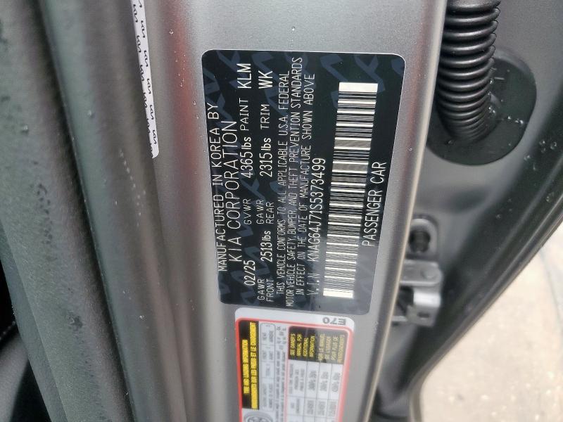 2025 KIA K5 GT LINE - KNAG64J71S5373499