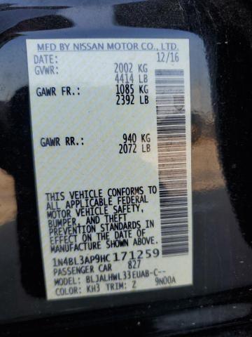 2017 NISSAN ALTIMA 3.5 1N4BL3AP9HC171259